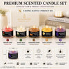 ZAIVRO Elite Premium Multi Scented Candle Set of 5  Natural Soy Wax Jar Candles for Home Fragrance  Gifting And Decoration  Rose