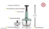 ZAIVRO Ultra-Cut Speedy Push Chopper & Processor