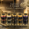 ZAIVRO Elite Premium Multi Scented Candle Set of 5  Natural Soy Wax Jar Candles for Home Fragrance  Gifting And Decoration  Rose