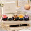 ZAIVRO Elite Premium Multi Scented Candle Set of 5  Natural Soy Wax Jar Candles for Home Fragrance  Gifting And Decoration  Rose