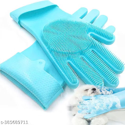 ZAIVRO Elite pet set Grooming Gloves for Bathing and Hair Removal